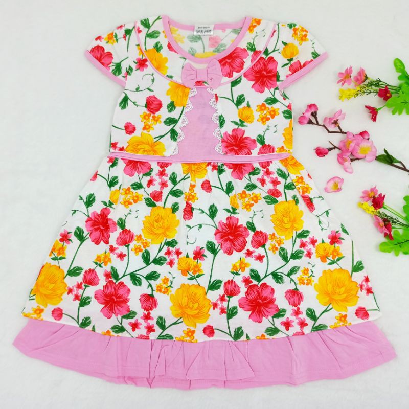 [Ss-1027] Dress Anak size 1-2tahun, Pakaian Anak Perempuan, Baju Anak Trendy