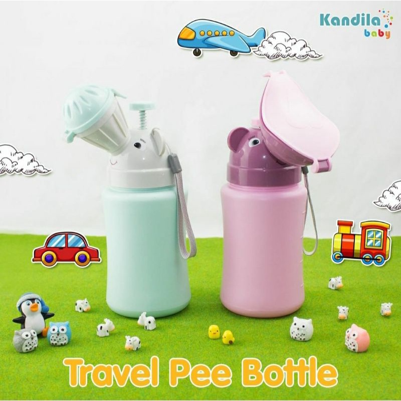 KANDILA Baby Travel Pee Bottle Portable Hygienic Pee Bottle Travel Urinal Potty Botol Pipis Bayi