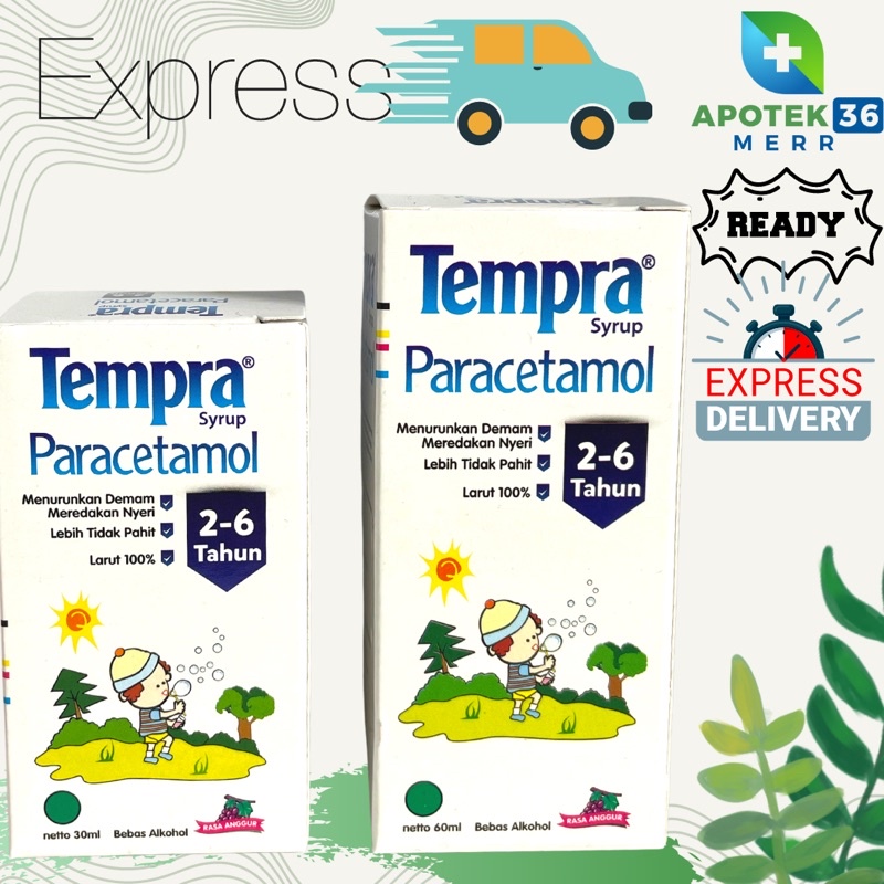 TEMPRA SIRUP ANAK 30ML 60ML RASA ANGGUR