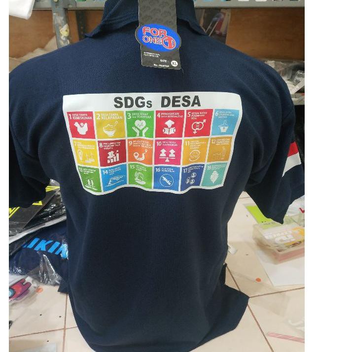 ✷ POLO SDGS DESA BAJU SDGS + nama desa full sablon BAJU SDGS DESA ☃