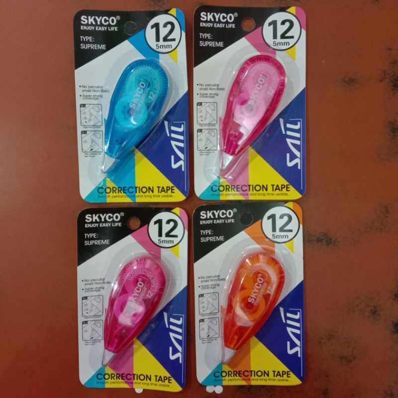 

Correction Tape SKYCO 5mm / Tipe X tarik Skyco 5mm