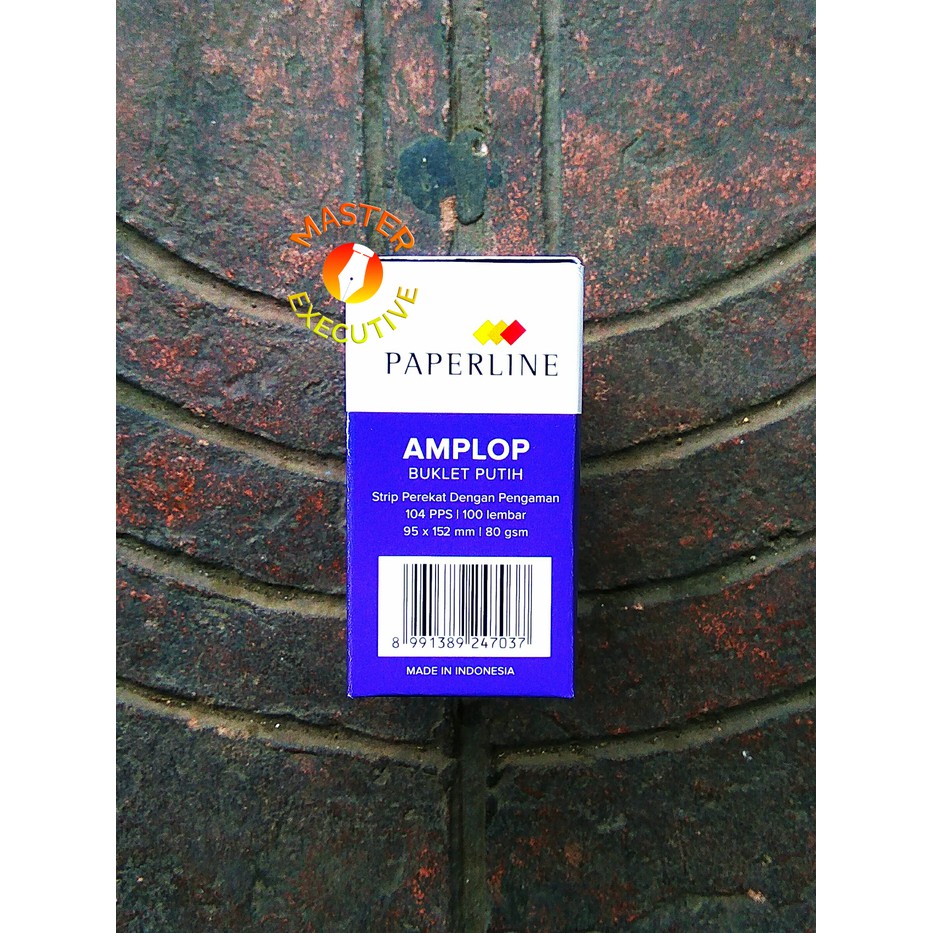 [Pak - 100 lembar] Paperline / PPL Amplop Putih Polos 104 PPS / 95 x 152 mm