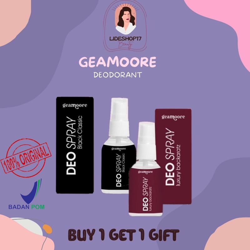 [READY] DEODORANT SPRAY BY GEAMOORE DEO SPRAY TAWAS BY GEAMOORE PENGHILANG BAU KETIAK