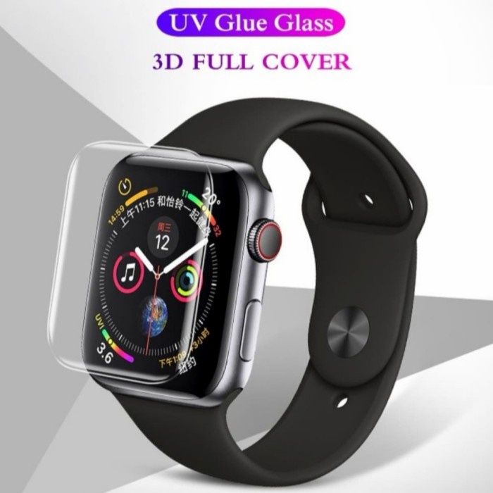 TEMPERED UV GLASS APPLE WATCH 7 SERIES (41 &amp; 45 MM) KACA BENING/CLEAR