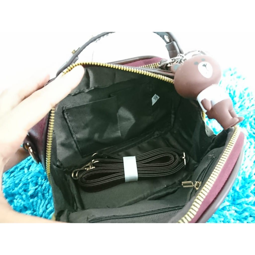 [COD] LB - Hand bag fashion import free gantungan lucu / Tas import murah 239