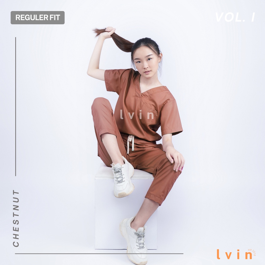 [ Lvin ] Vol I - Baju OKA Celana Reguler Fit / Baju Jaga / Set Baju Celana Jaga Oka / Dokter Lengan Pendek / Baju OK / Stunning Series