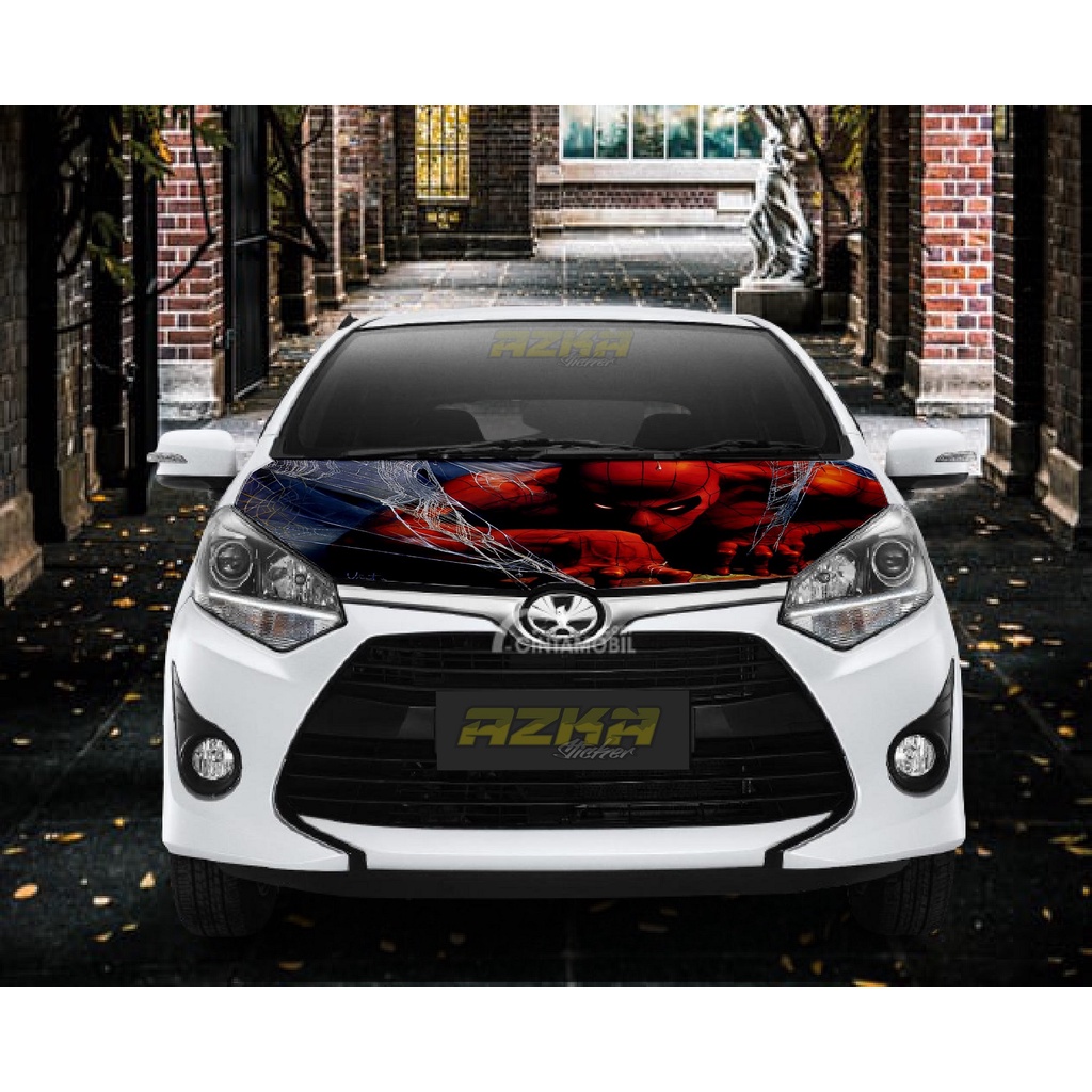 Sticker decal kap mesin mobil Agya Ayla 002