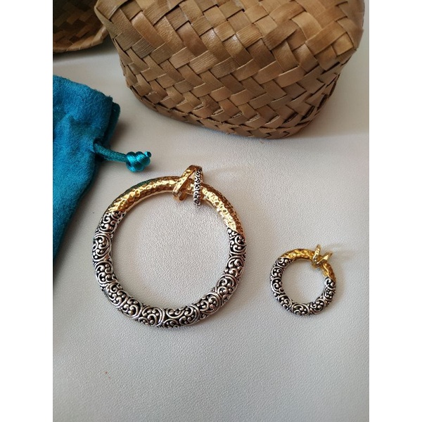 Preloved Like New|Liontin Perak Ukir Bali|Tanpa Kalung