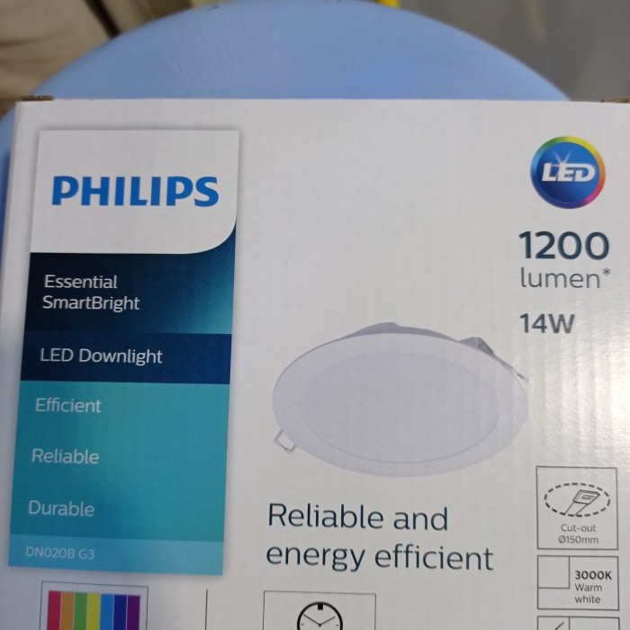 LAMPU DOWNLIGHT PANEL LED PHILIPS 15 WATT DN020B