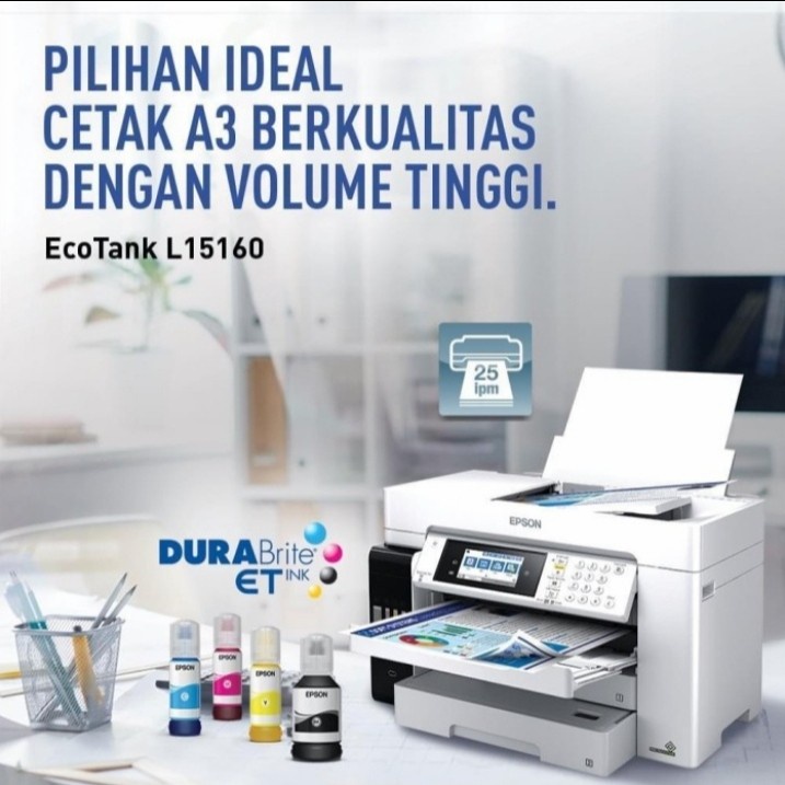 EPSON ECOTANK L15160 - A3|Wi-fi|Duplex|All-In-One|Printer-InkTank