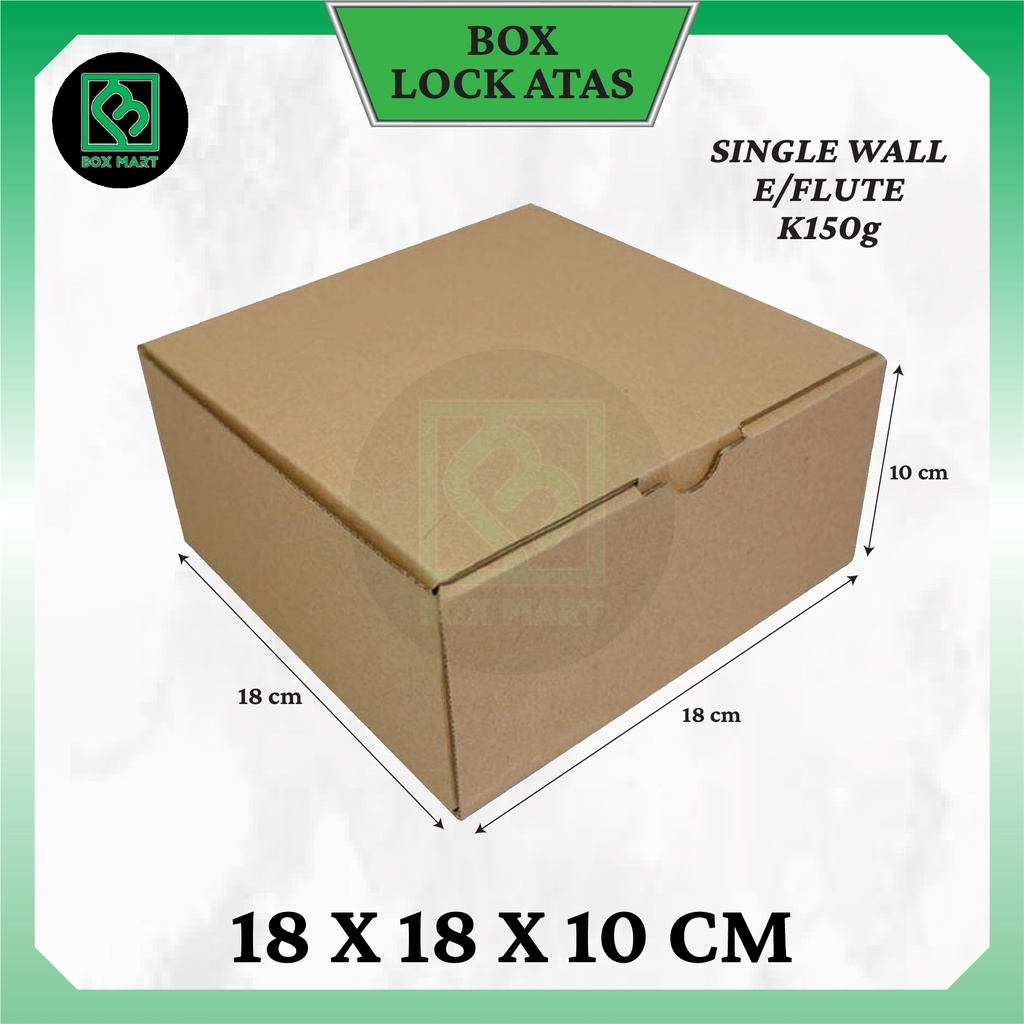 

Kardus Box Packing Kemasan Polos Olshop Hampers Kado Aksesoris 18x18x10 cm