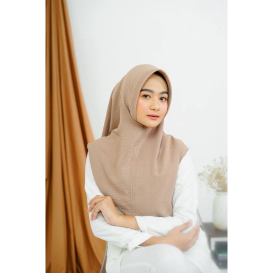 Mecca Khimar | Hijab Instant | Pet Crinkle | Hijab Instant Crinkle Airflow