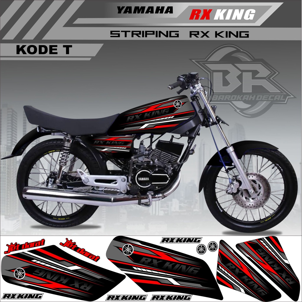 Sticker Rx King Variasi Stiker Lis Striping Rx King Kode T