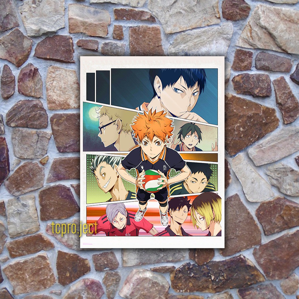 HAIKYUU ANIME POSTER 02 - DEKORASI POSTER KAYU