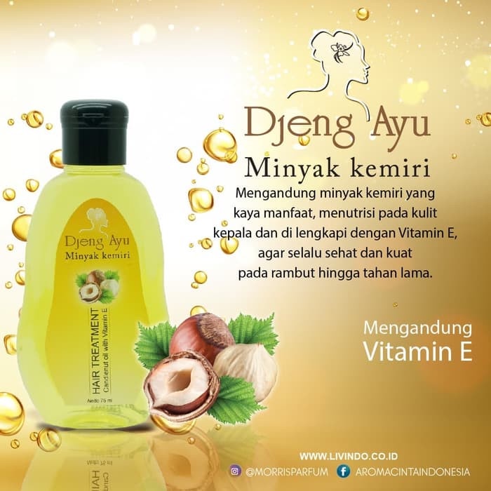 RAMBUT-VITAMIN-SUPLEMEN- DJENG AYU MINYAK KEMIRI ORIGINAL BPOM 75ML - MINYAK KEMIRI DJENG AYU