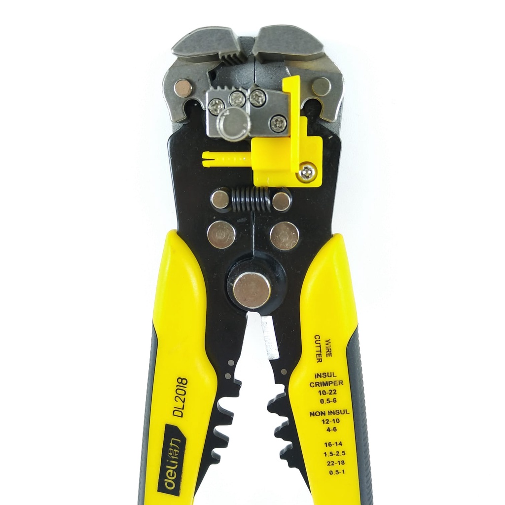 Tang Kupas dan Crimping - Stripping Pliers Deli DL2018