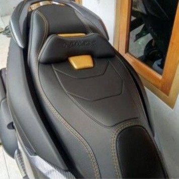 kulit jok custom nmax 2020 / 2021 cover jok MBtech model eropa
