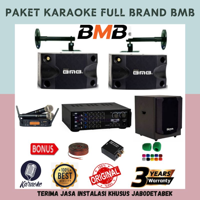 Jual Paket Karaoke Full Brand BMB Original 8 Inch Subwoofer BMB 12 Inch ...