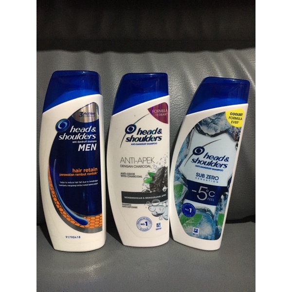 Jual head n shoulders men hair retain/charcoal anti apek/subzero