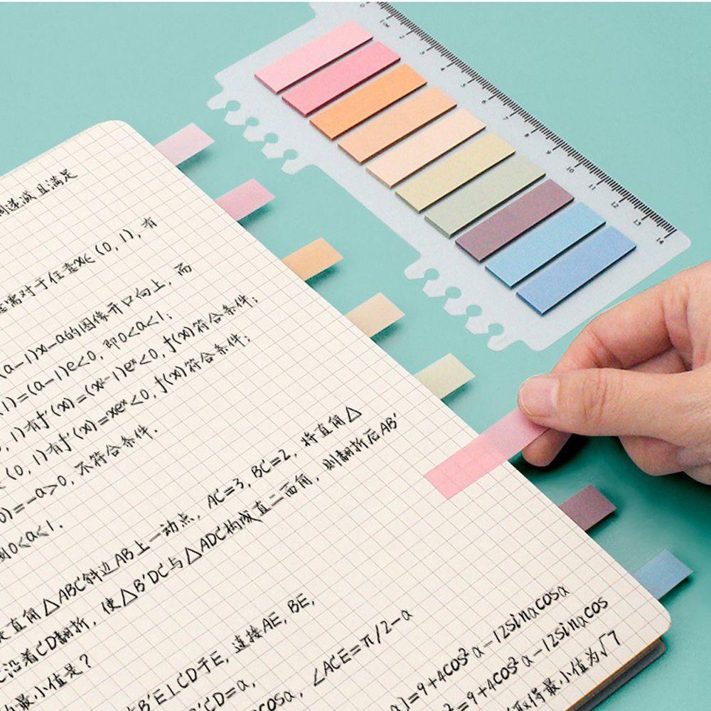 AUGUSTINA Stiker Index Warna-Warni Alat Tulis Kreativitas Pagination Label DIY Scrapbooking Bookmark Memo Stickers To Do List Note Post Key Points