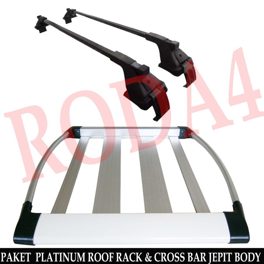 Roof Rack Mobil | Paket Rak Mobil Roof Rack Platinum & Cross Bar Jepit Body Montana