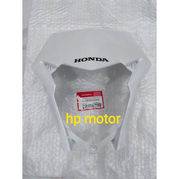 BATOK DEPAN CRF150 PUTIH 61300-K84-920ZD VISOR COVER DEPAN CRF150L PUTIH ORIGINAL AHM