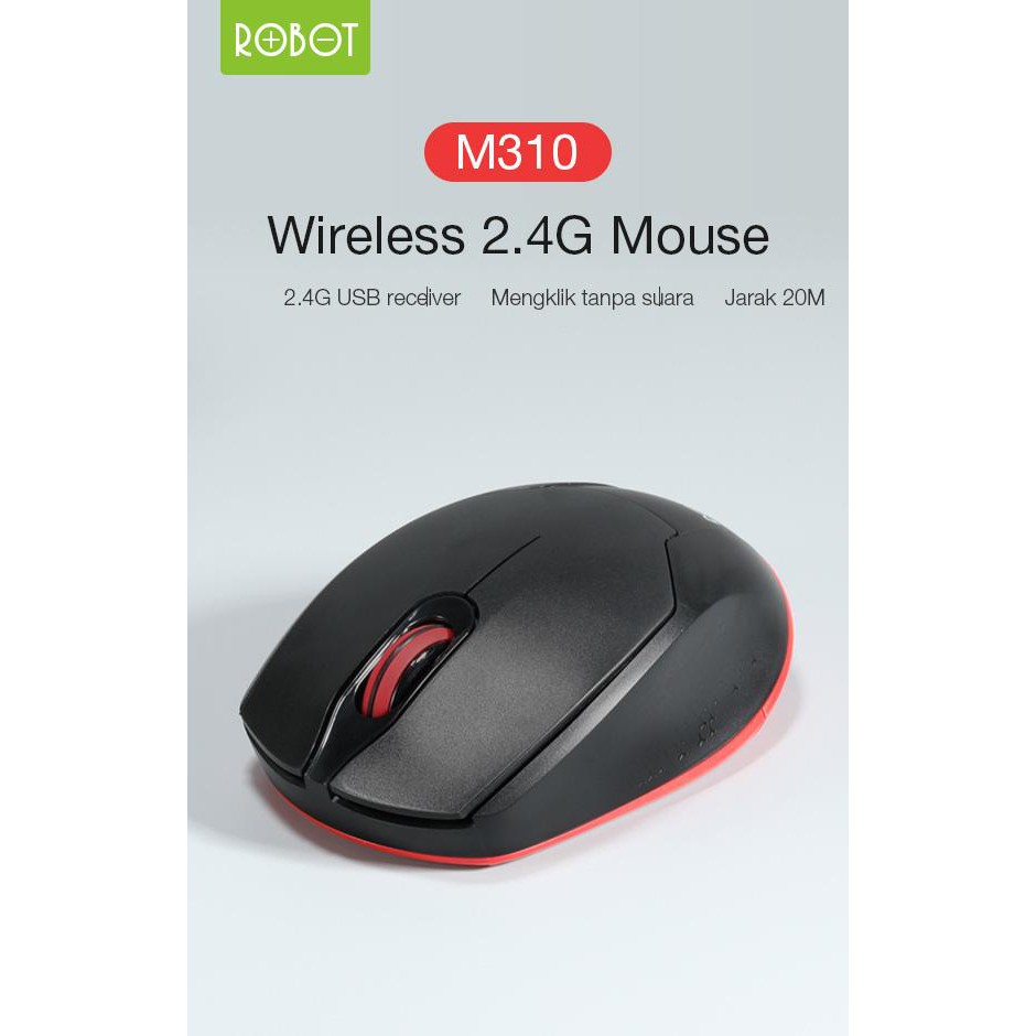 mouse wireles silent robot m310 1600dpi