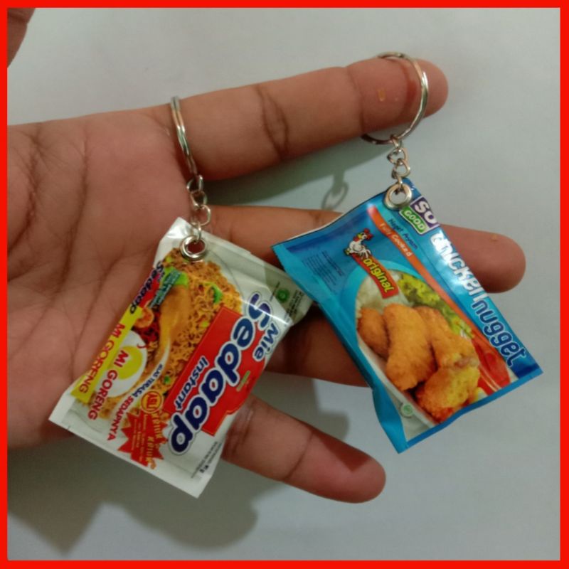 GANTUNGAN KUNCI SNACK MINIATUR/ GANCI SNACK/ SOUVENIR PERNIKAHAN