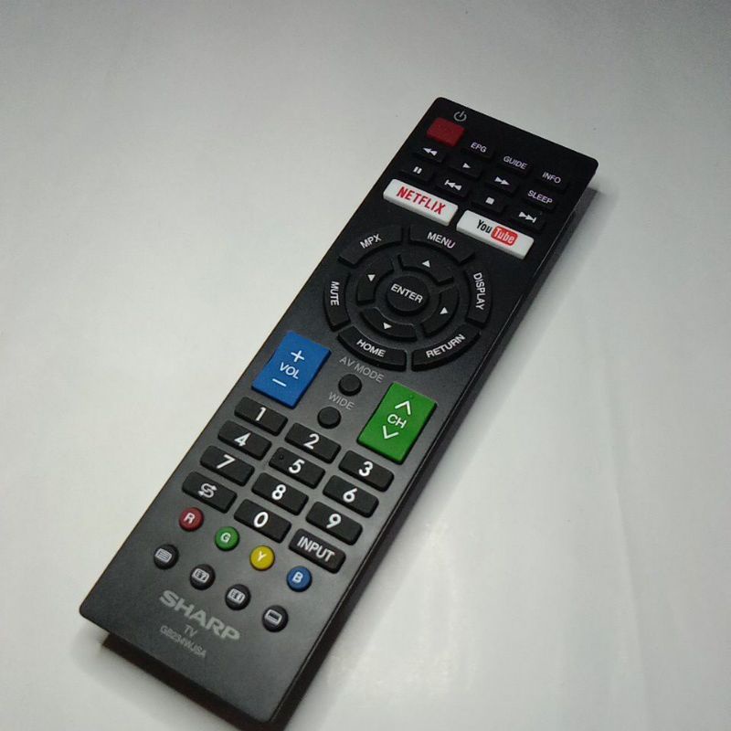 REMOTE TV SHARP AQUOS ANDROID LED GB234WJSA NETFLIX YOUTUBE