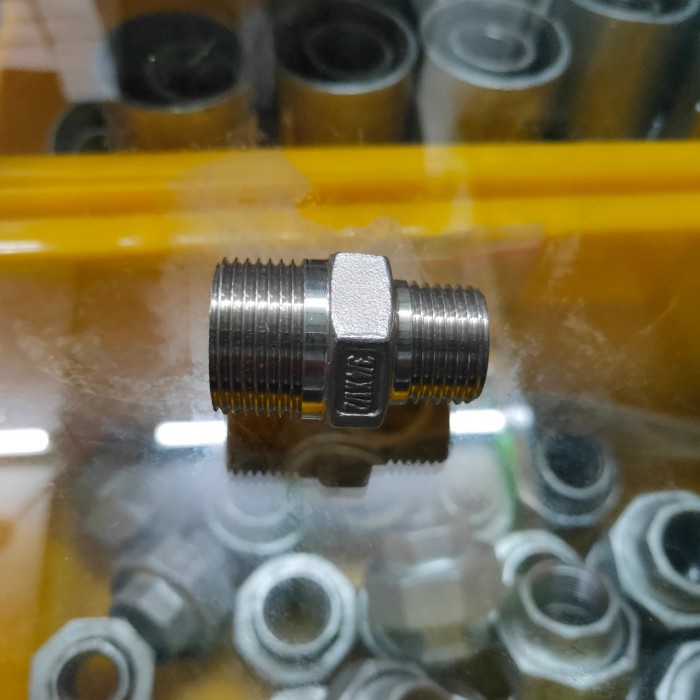 V. Sok Double Nipple Stainless SS 304 1*1/2