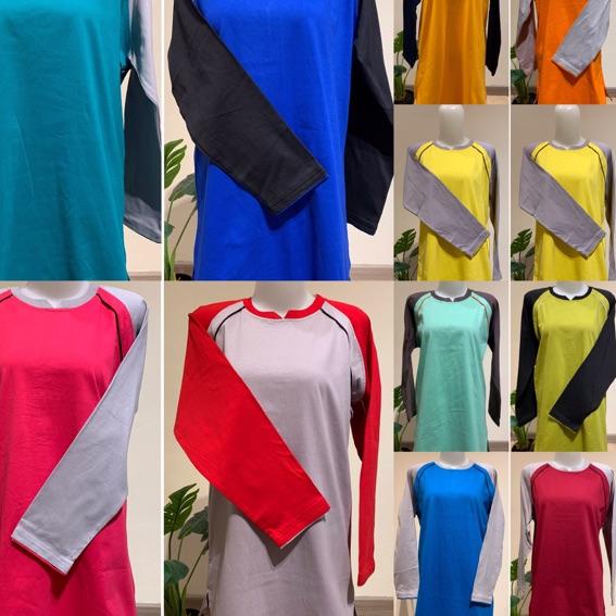 Recomend Baju olahraga muslim / kaos tunik senam muslimah / seragam senam wanita model muslim bahan 