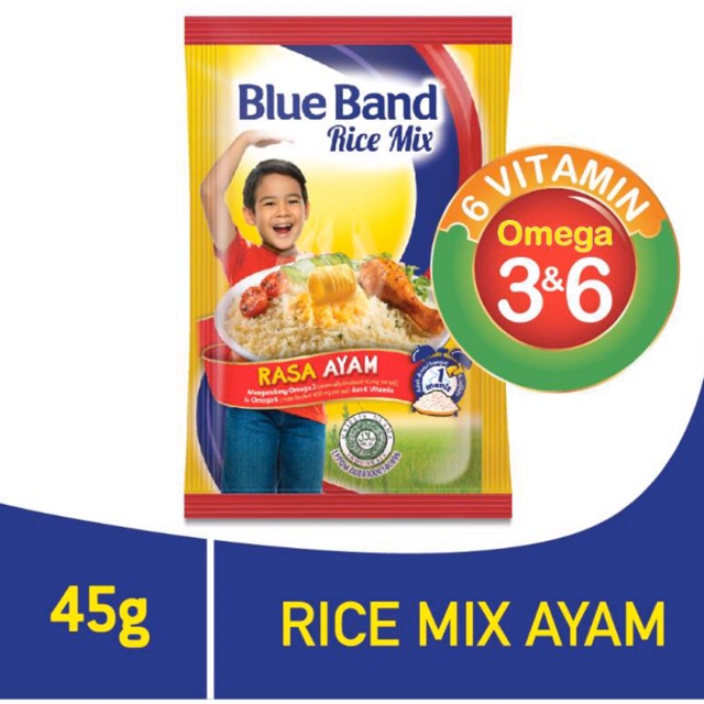 

Blueband Rice Mix Chicken Margarin 45 g