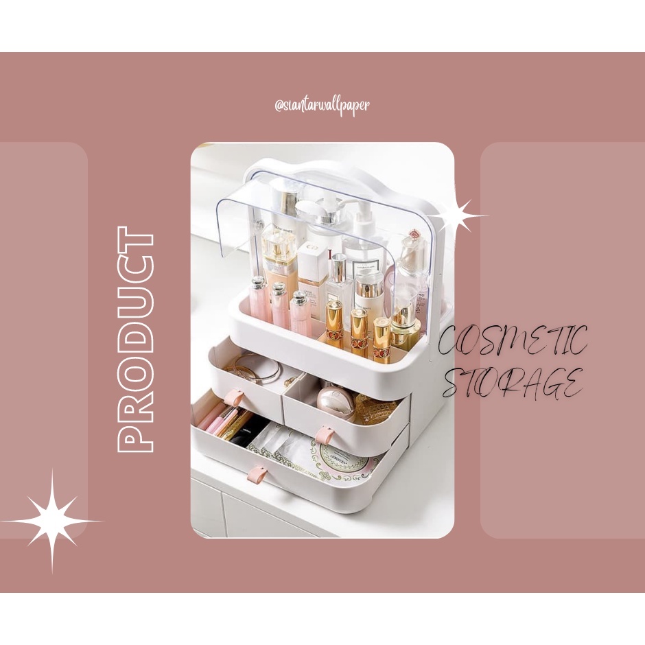 Cosmetic storage Make up Box Kosmetik storage Tempat Penyimpanan Kosmetik /Kotak Make Up