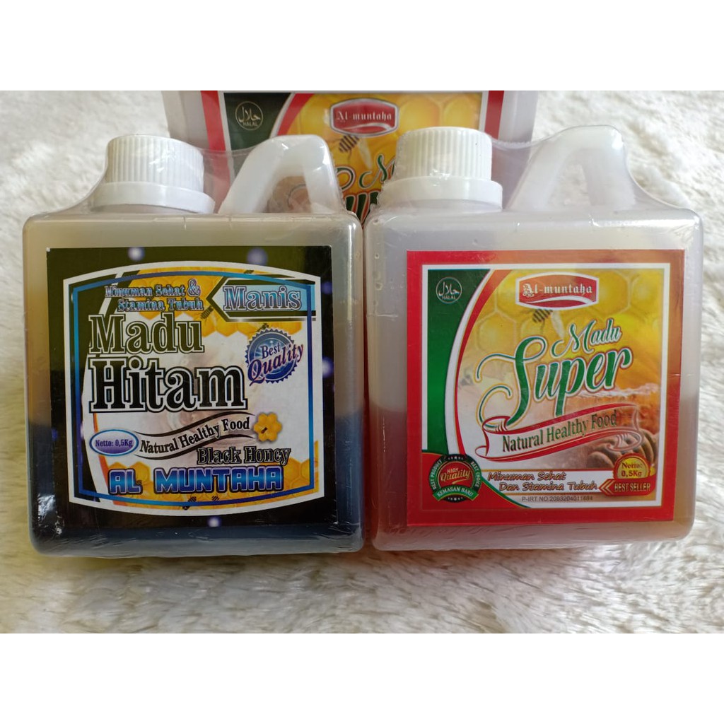 

madu almuntaha 500gr madu super madu hitam