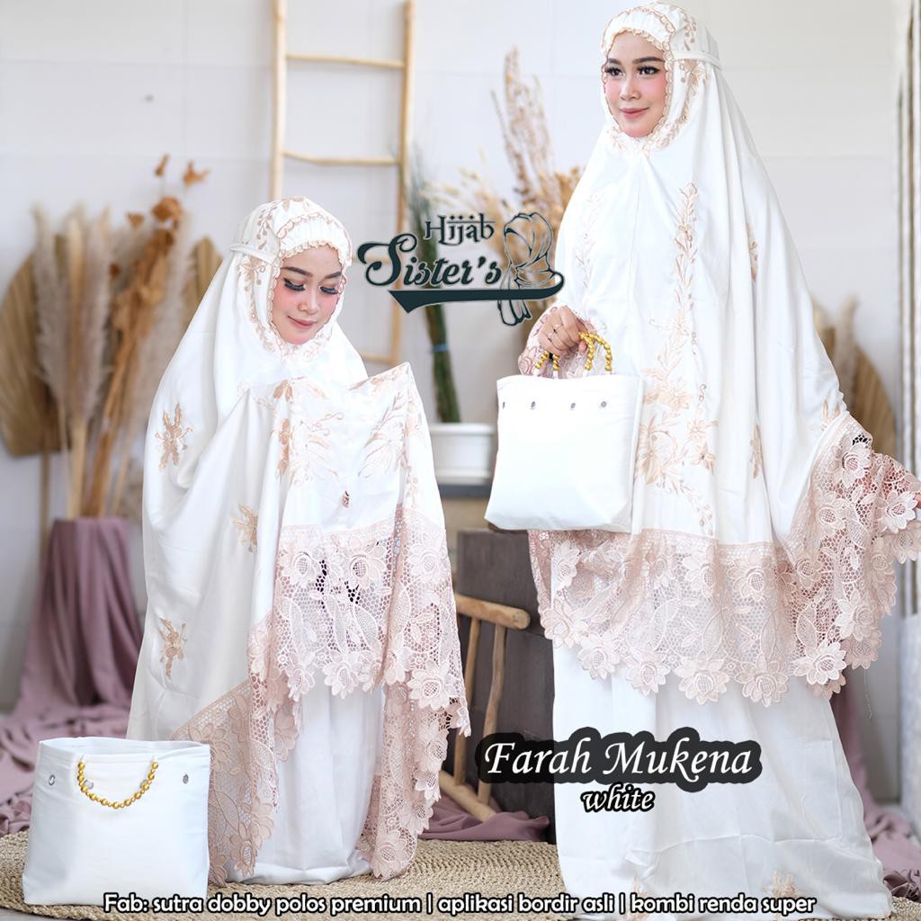 Mukena Renda Terbaru 2020/ Mukena Renda Bordir Dewasa / Mukena Sutra Bordir Khadijah Prt5