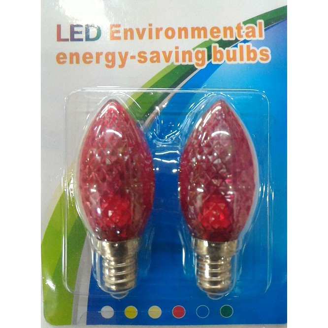 Lampu LED fiting derat E12 merah