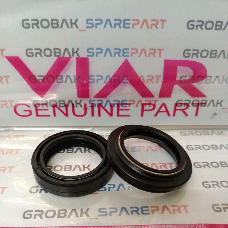 Seal FR Fork + Dust (sebelah) Sil Sok & Debu (model USD) Viar Cross X 150 200SE.GT, Original