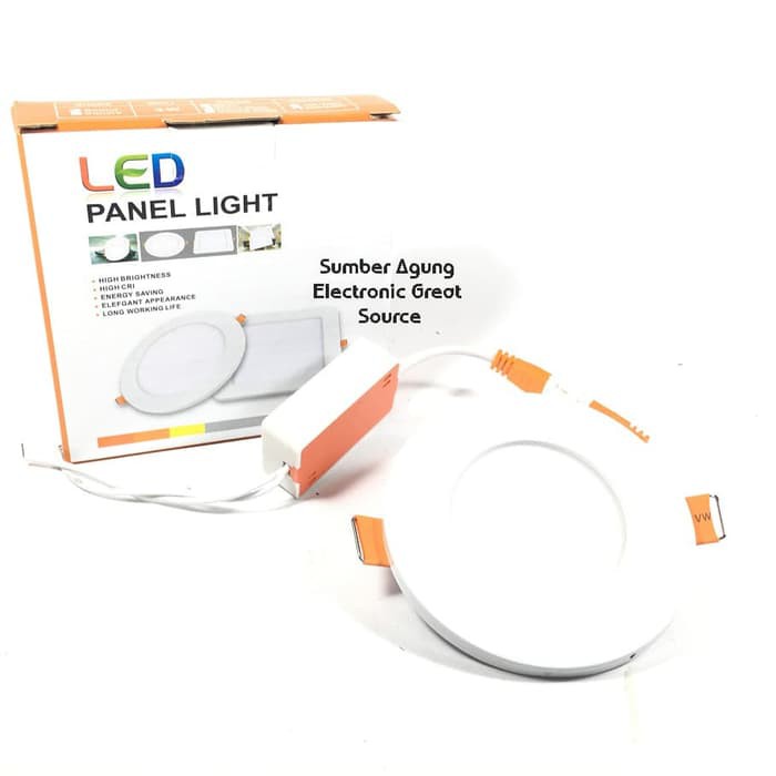 LED Panel Light 3inch Downlight 3W Kuning Warm White Bulat Kent Lite