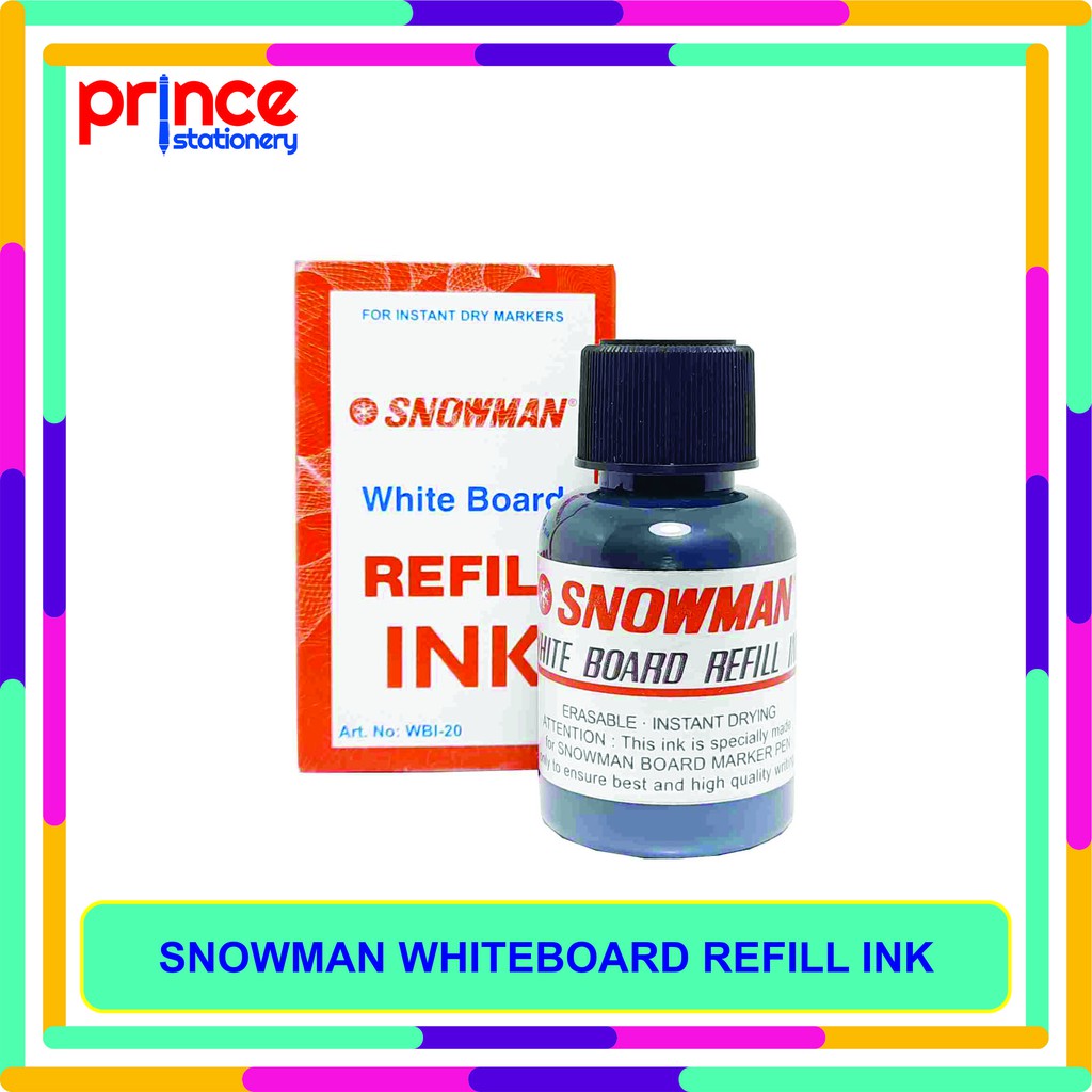 SNOWMAN WHITEBOARD MARKER REFILL INK / TINTA SPIDOL SNOWMAN WHITEBOARD