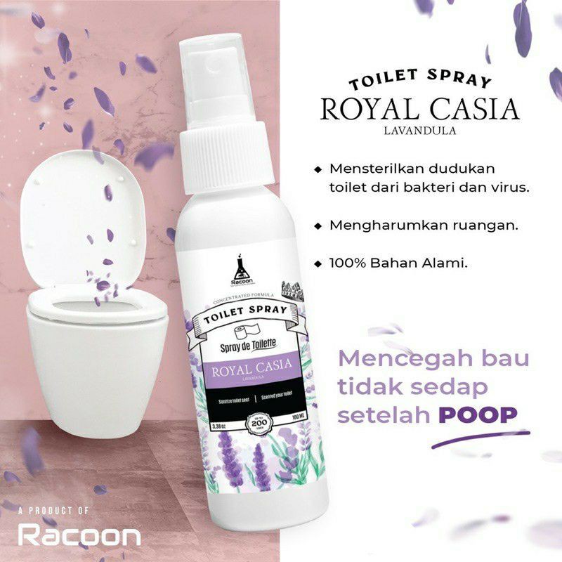 Racoon Toilet Seat Spray Pembersih Dudukan dan Pengharum Toilet 100ml