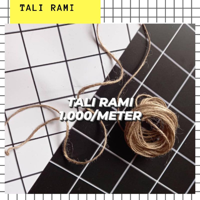 Jual Tali Rami Tali Goni Hemp Rope Tali Dekorasi Polaroid Shopee