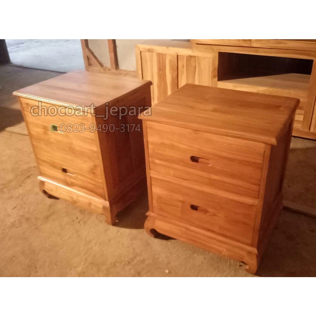 nakas jati nakas minimalis nakas retro Jepara chocoart jepara nakas cuatom jati