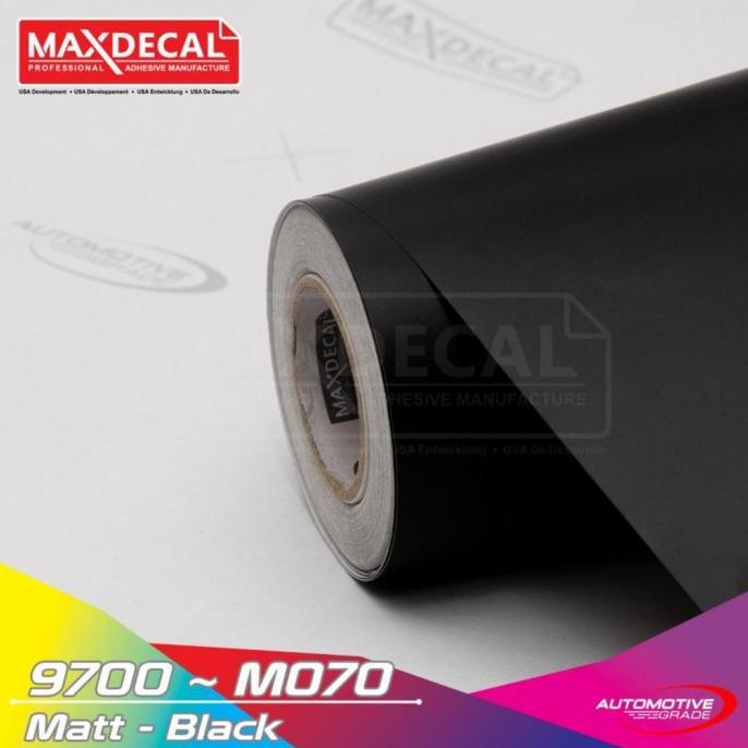 ] MAXDECAL 9700 - M070 Black Matt Doff Premium Car Wrap [METERAN]