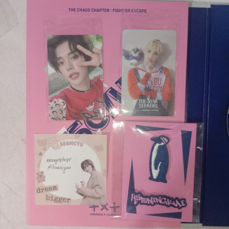 yeonjun escape, emblem + os hyuka booked