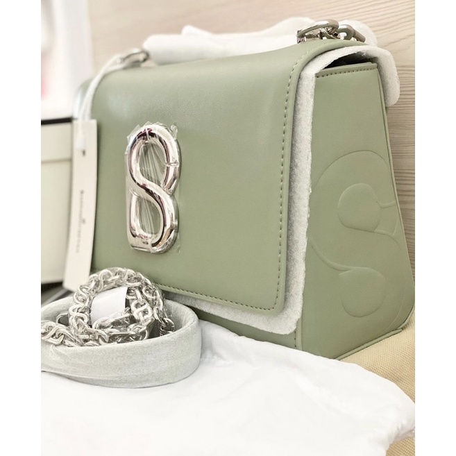 alva bag sage/preloved alva bag/ alva bag buttonscarves/ buttonscarves bag/ preloved buttonscarves