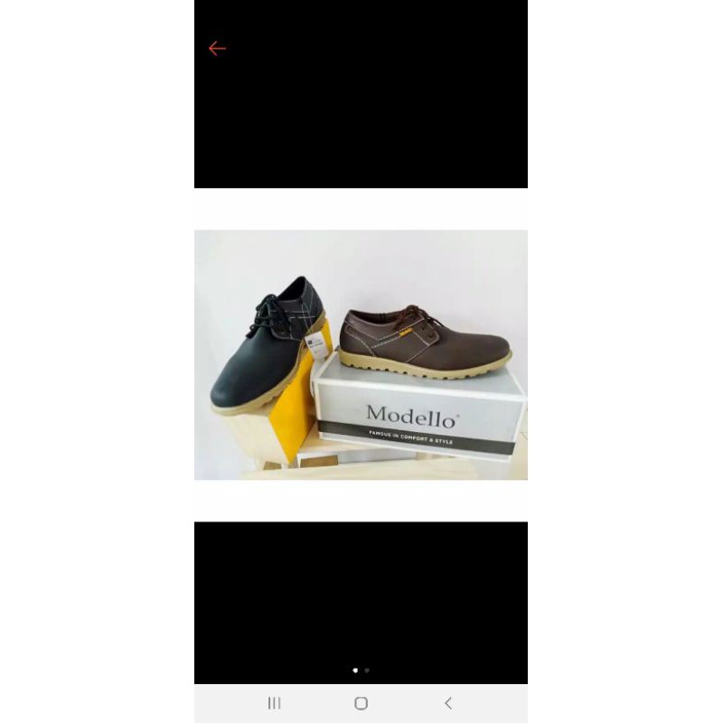NEW sepatu pria merk modello, warna coklat no.41