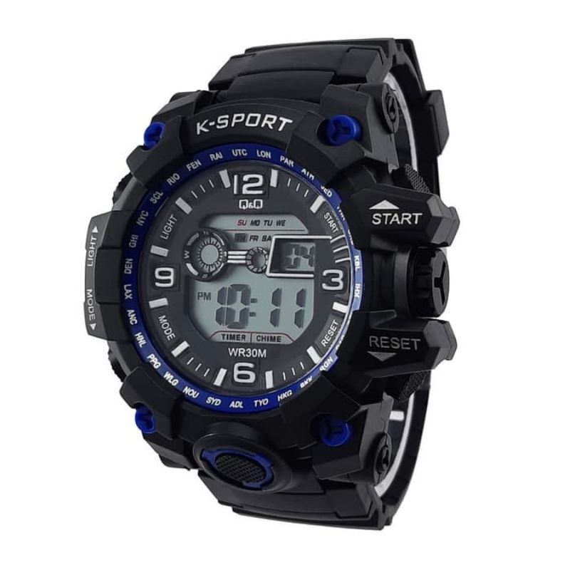 Jam Tangan Pria Digital Q&Q K-Sport Strap Rubber