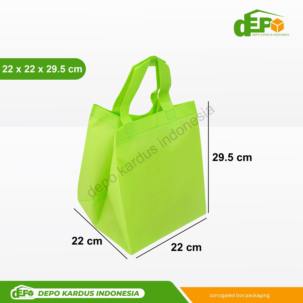 

Tas Spunbond 3D (22x22x29,5 cm ) tasspunbond/goodiebag/taskain/taskado