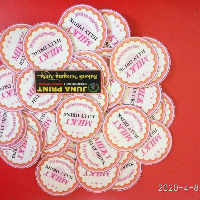 

cetak label & Stiker label produk gratis potong