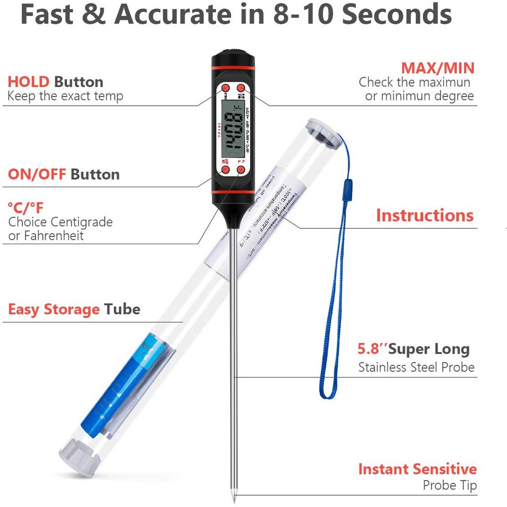 Digital Termometer Masak Suhu Air Masakan Obat Dapur Thermometer